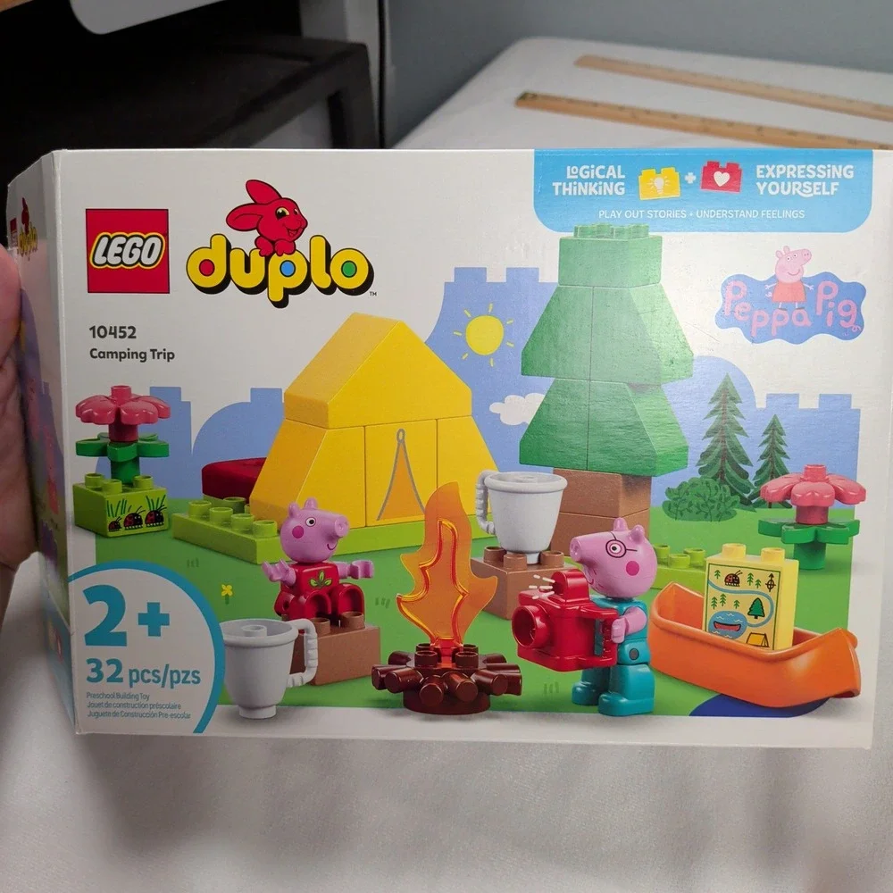 LEGO Duplo Peppa Pig Camping Trip 10452 Building Set 32 Pieces with Box Manual